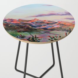Tucson Sunset by the Catalina foot hills - Thimble peak Side Table