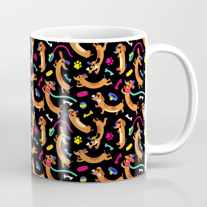 DUCHBUND DOG PATTERN DESIGN Coffee Mug