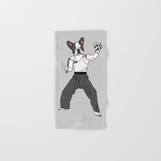 Kungfu Bulldog Lee Hand & Bath Towel
