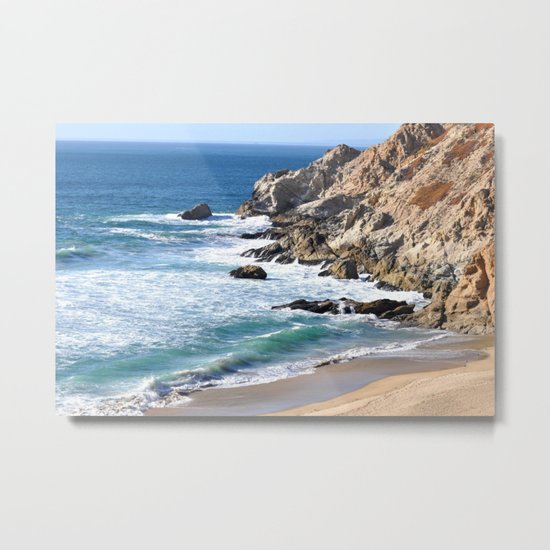 CALIFORNIA COAST - BLUE OCEAN Metal Print