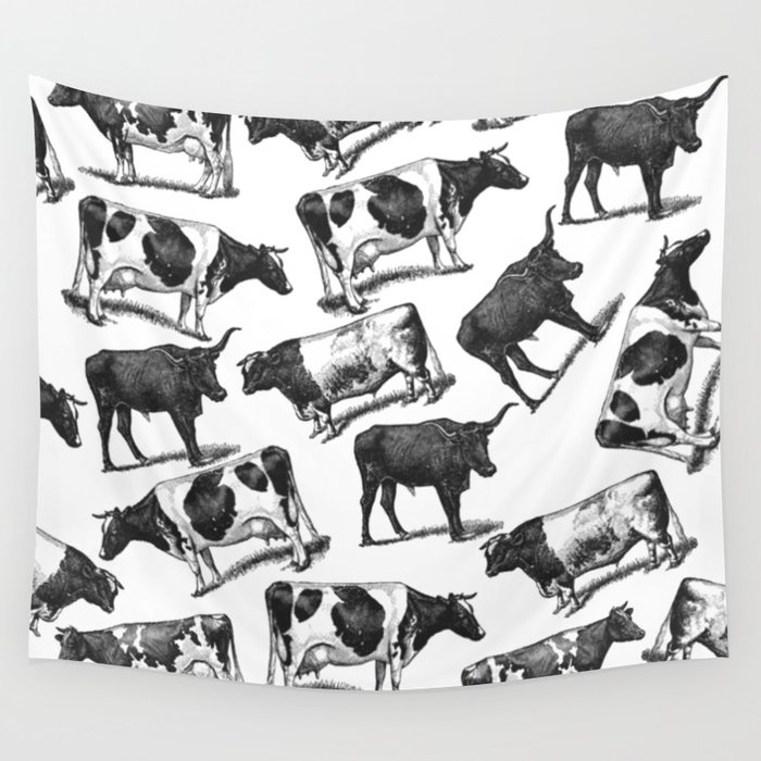 Cows, Cows Everywhere Wall Tapestry