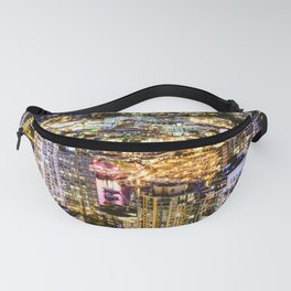 1549 Voyeuristic Vancouver Cityscape NightView over False Creek City Of Lights Canada Fanny Pack