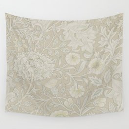 William Morris Vintage Double Bough Cream Pewter Wall Tapestry