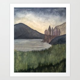 The Castle at Dawn Art Print