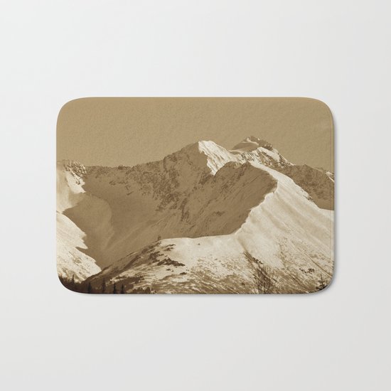 Majestic Mountain - Sepia Bath Mat