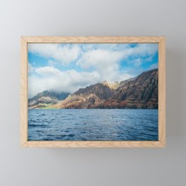 The NaPali Coast by Sea Framed Mini Art Print