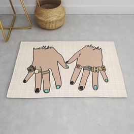 h. styles hands Rug