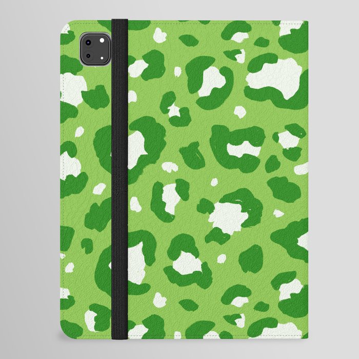 Monogreen Leopard Spots Pattern iPad Folio Case