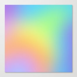 Soft Multicolor Blur Canvas Print