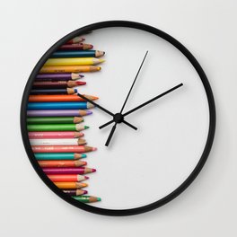 Colored pencil 10 Wall Clock