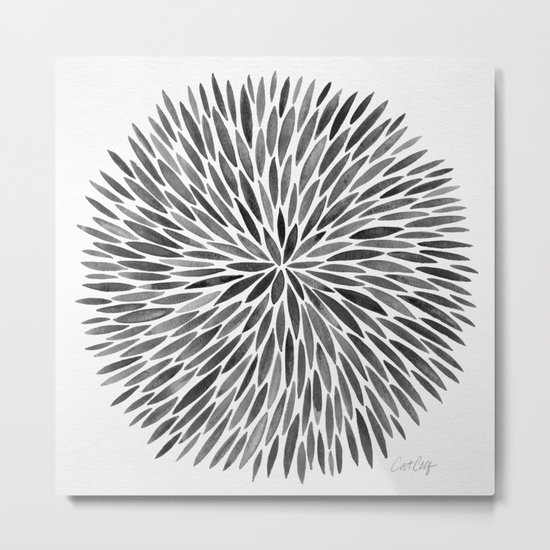 Blackened Burst Metal Print