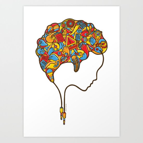 Musical Mind Art Print
