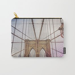 Brooklyn Bridge Carry-All Pouch | Iconic, Color, Digitalmanipulation, Lines, Structure, Brooklyn, Nyc, Newyork, Digital, Historic 