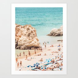 Aerial Beach Print - Ocean (part one of a diptych) Sea Travel photography Art Print