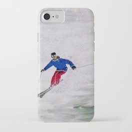 Smooth skiing iPhone Case