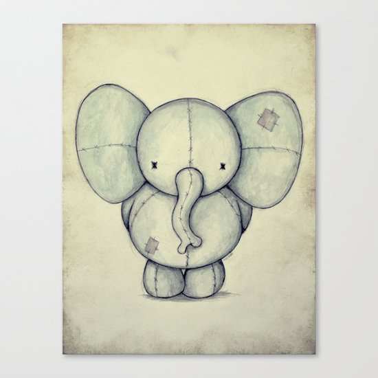 Cute Elephant Canvas Print