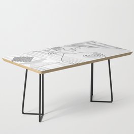Abstract Line Lady Coffee Table