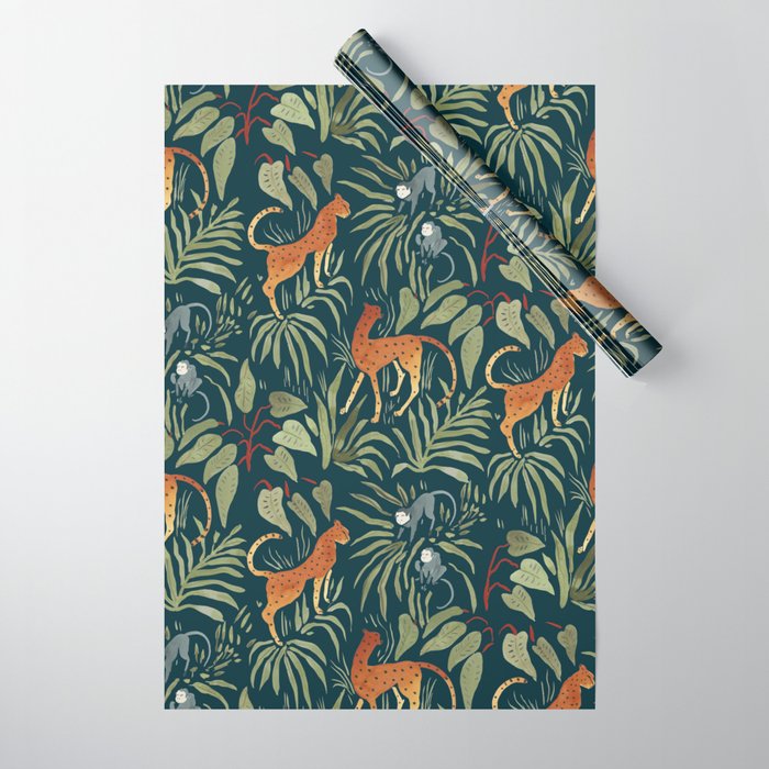 Monkey online wrapping paper