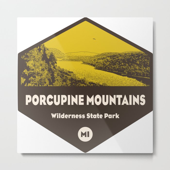 Porcupine Mountains Wilderness State Park Michigan Metal Print