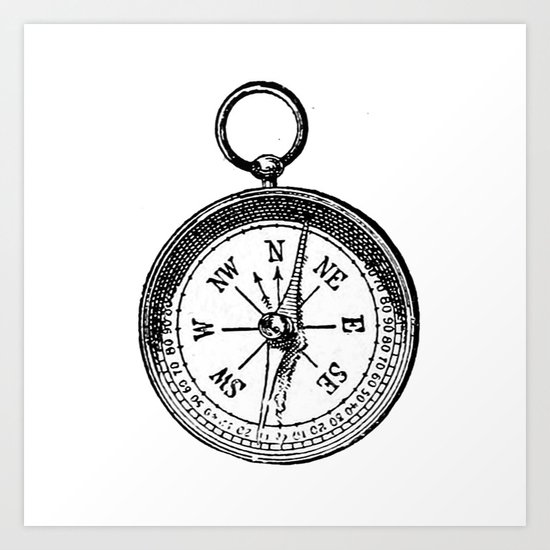 Compass 2 Art Print