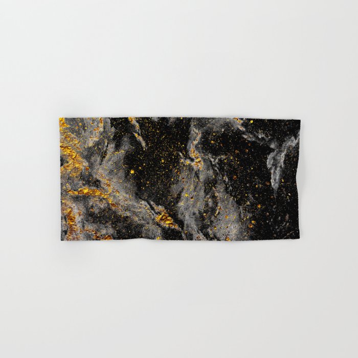 Galaxy (black gold) Hand & Bath Towel