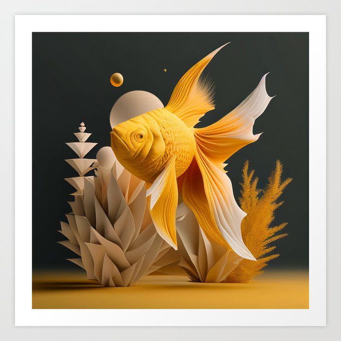 COMPOSITION FISH II Art Print