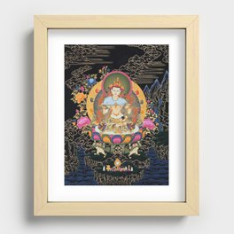 Dorje Sempa Thangka Vajrasattva Buddhist Art Recessed Framed Print