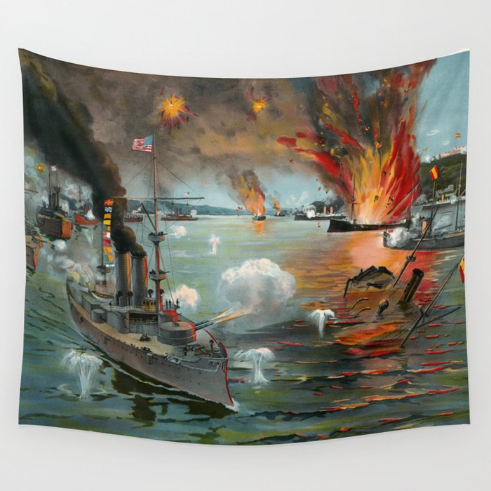 Battle of Manila (1898) Wall Tapestry