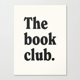 The book club. Canvas Print