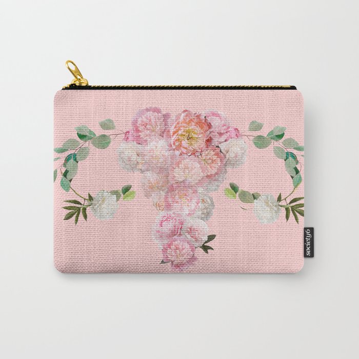 Floral Womb Carry-All Pouch