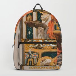 Three wise men Success Christmas 1900 vintage kitsch Backpack