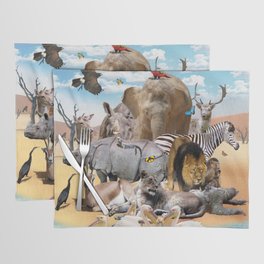 Desert African Animal Animals Group Scene Placemat