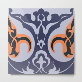 Elegant Damask Pattern  Metal Print