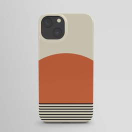 Sunrise / Sunset I - Orange & Black iPhone Case