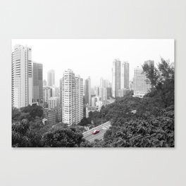 Hong Kong Taxi Canvas Print