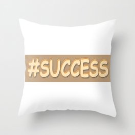"#SUCCESS" Cute Design. Buy Now Throw Pillow