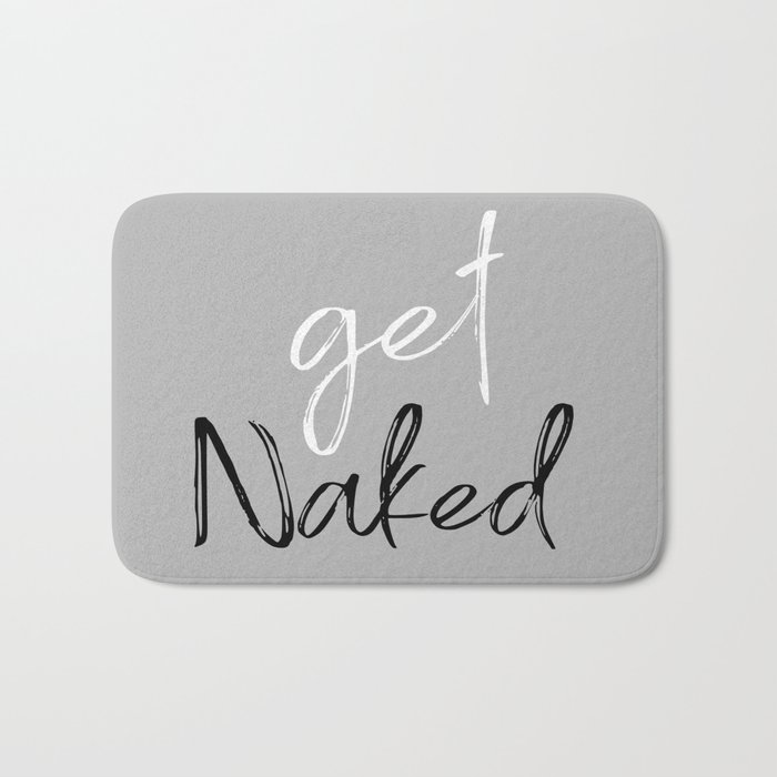 Get Naked Bathroom Decor Prints Bath Mat