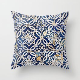 Portuguese glazed tiles Throw Pillow