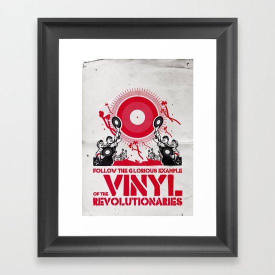 Vinyl Revolution Framed Art Print