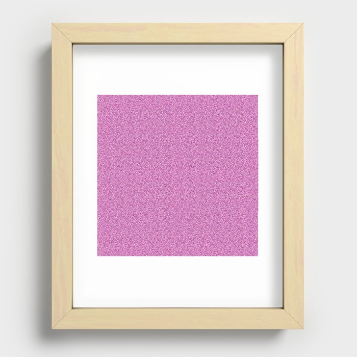 Pink Glitter Recessed Framed Print