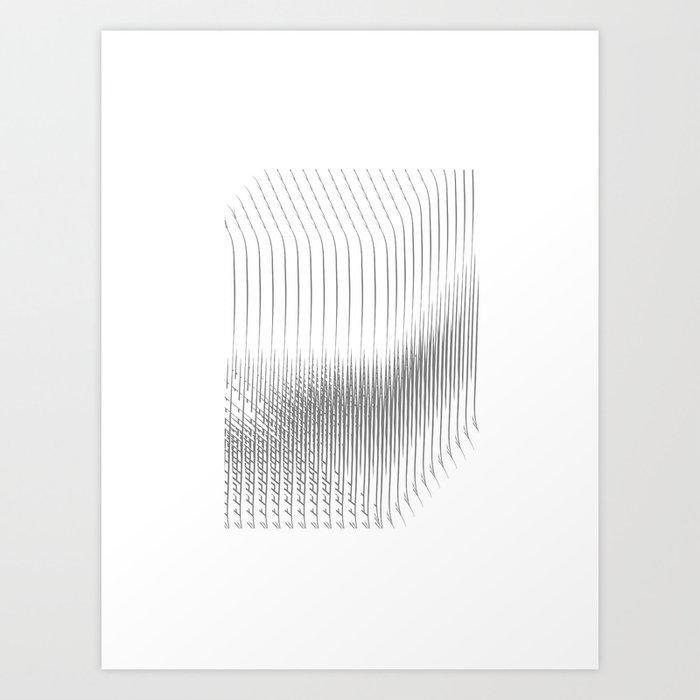 Geometric Abstract Wall Art Sound Of Silence 7 Art Print By