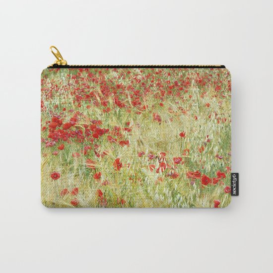 "Abstract poppies" Carry-All Pouch