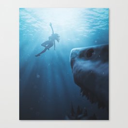 LAST SWIM Canvas Print