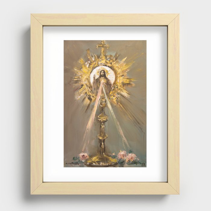 Perpetual Adoration Recessed Framed Print