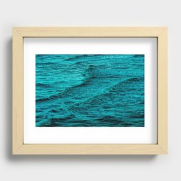 Night Ocean Waves Recessed Framed Print