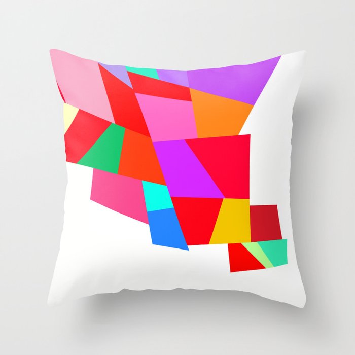 Hy Colourful Geometric Pattern Throw Pillow By Dominiquevari Hy Colourful Geometric Pattern Throw Pillow By Dominiquevari