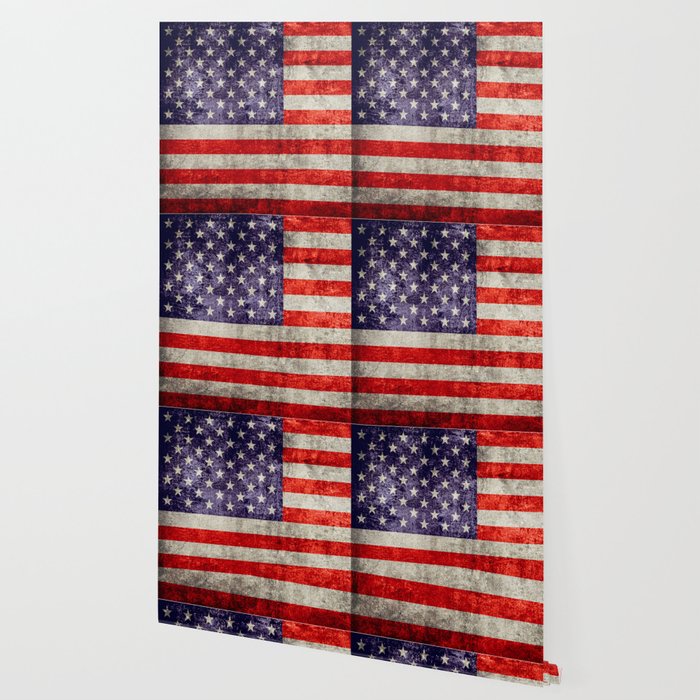 Antique American Flag Wallpaper By Falln Society6