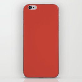 Poinciana red solid color modern abstract pattern  iPhone Skin