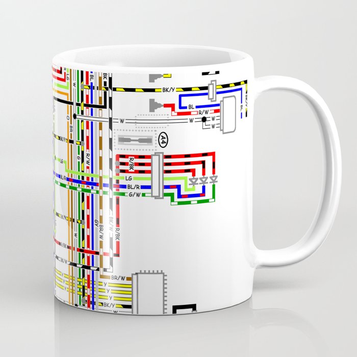 Colorful electric scheme Coffee Mug