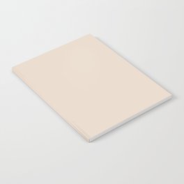 Fragile Beauty color. Warm neutral solid color plain pattern  Notebook